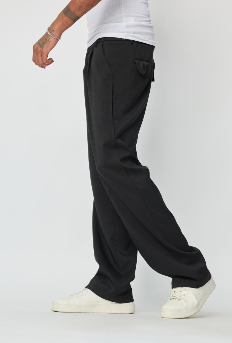 Pantalon à pince Marine Coupe baggy