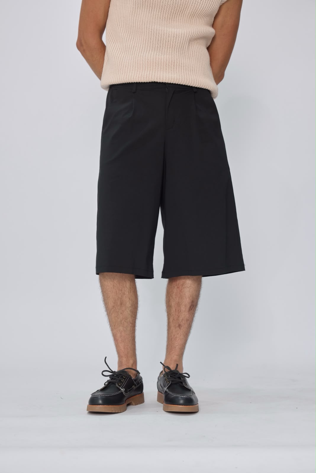 Short homme à pinces coupe large tailleur