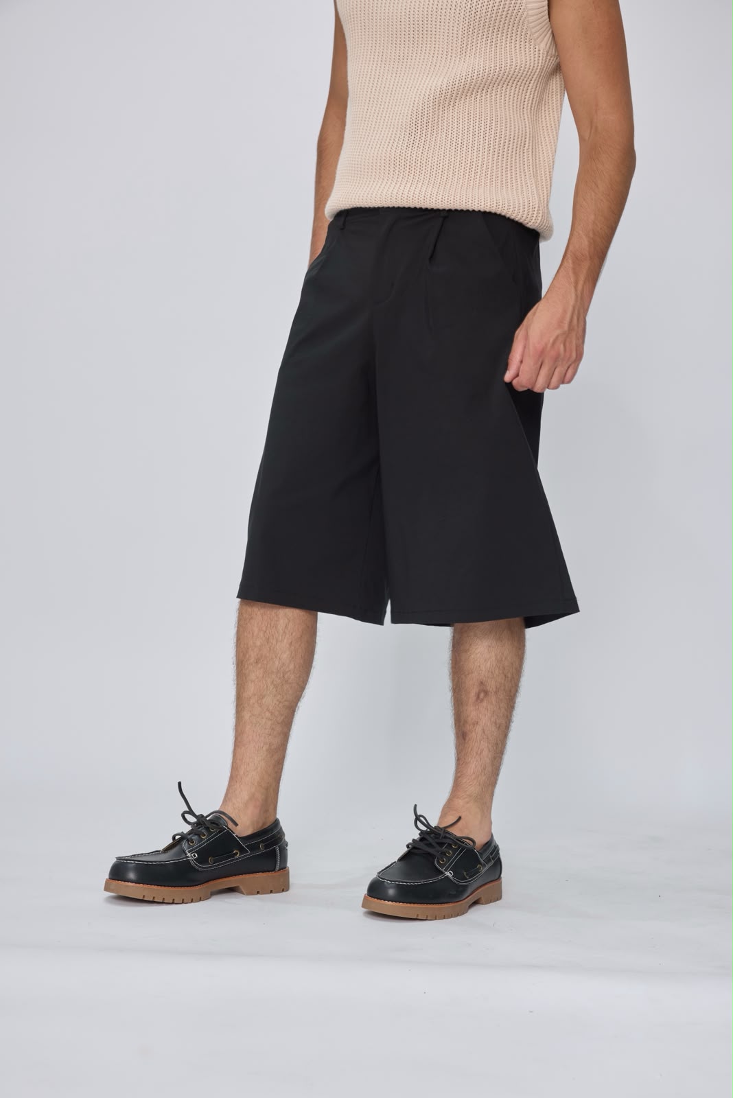 Short homme à pinces coupe large tailleur