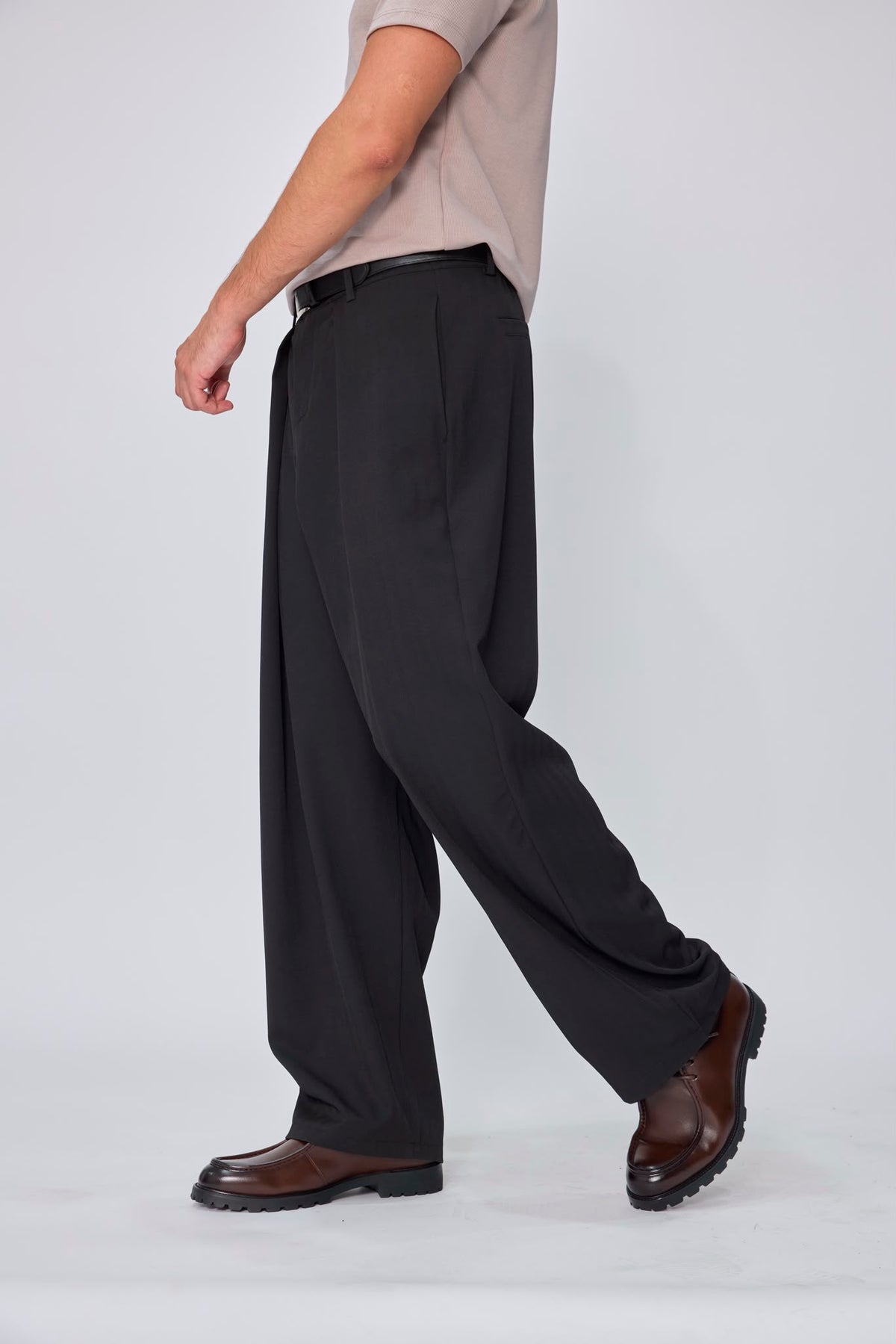Pantalon homme Large à Pinces Coupe Oversize Fluide