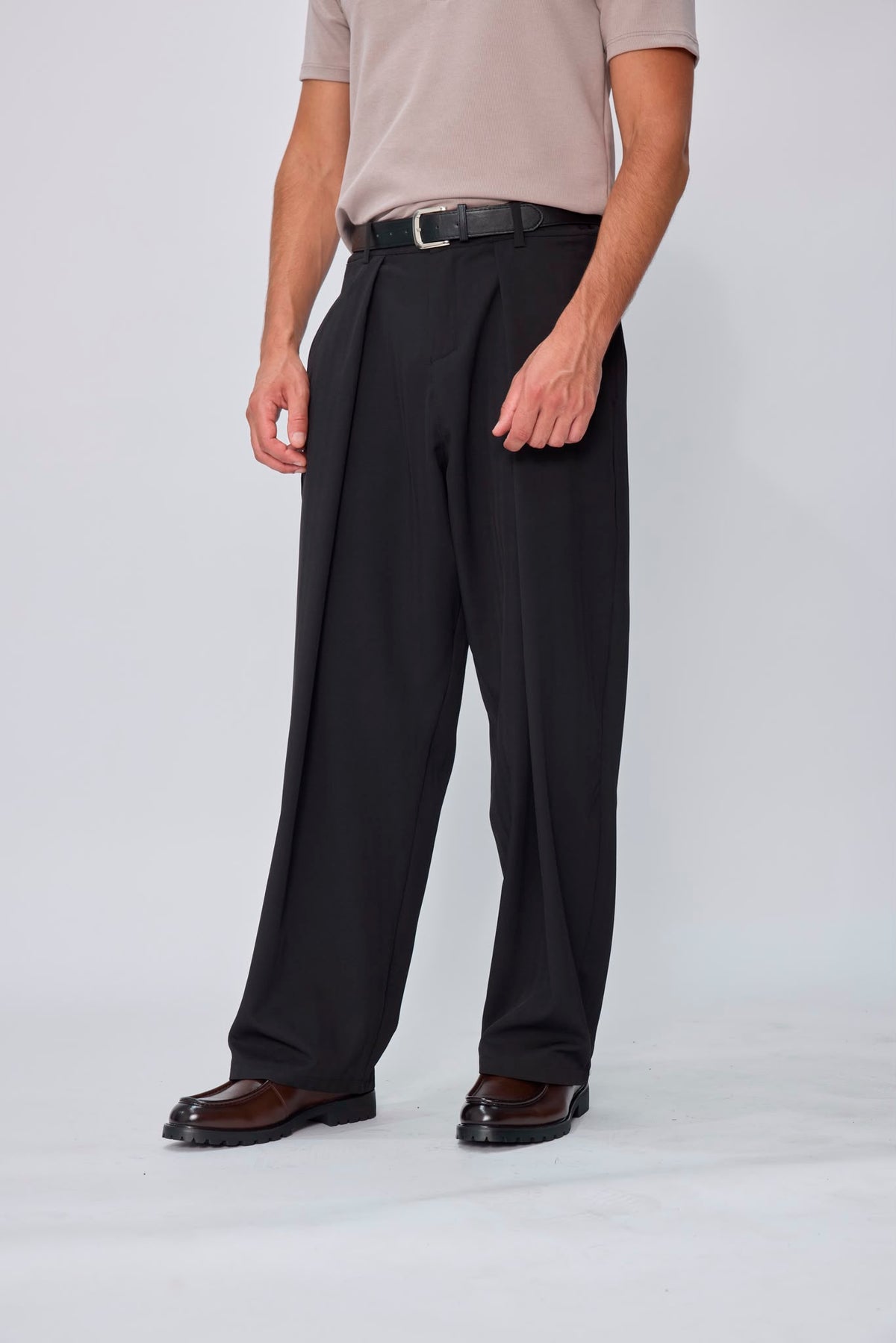 Pantalon homme Large à Pinces Coupe Oversize Fluide