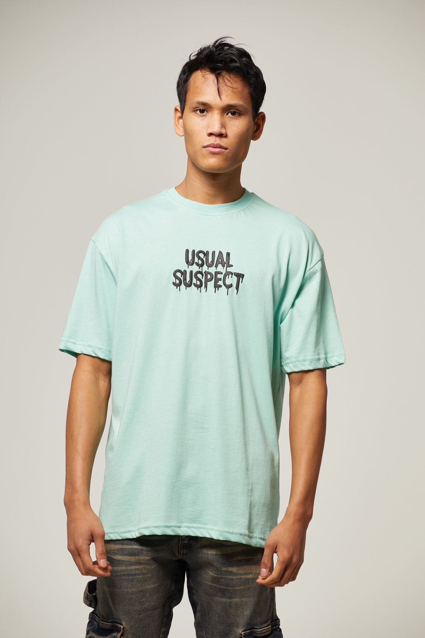 Tee shirt usual suspect turquoise