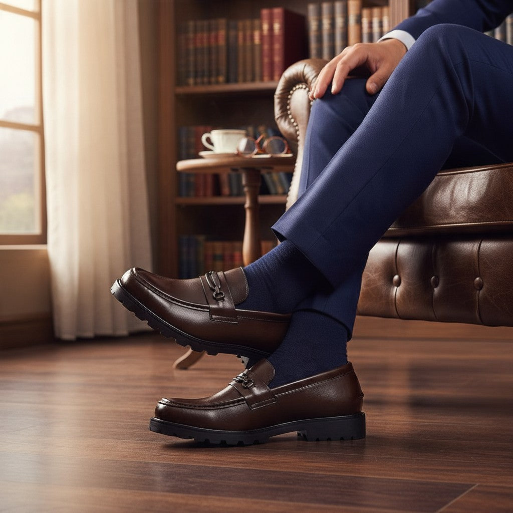 Mocassin Plateforme Homme à Mors