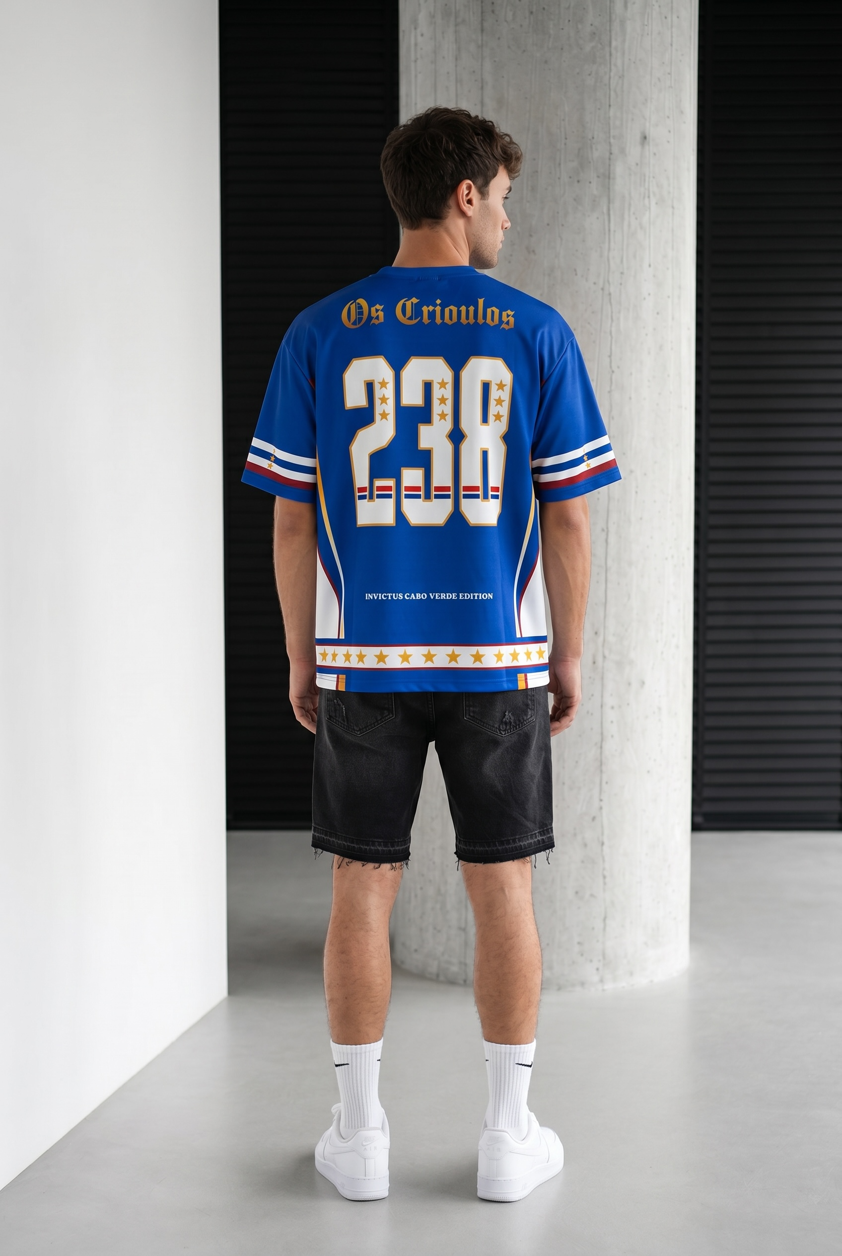 T-shirt Oversize Cabo Verde 238 — Os Crioulos Edition