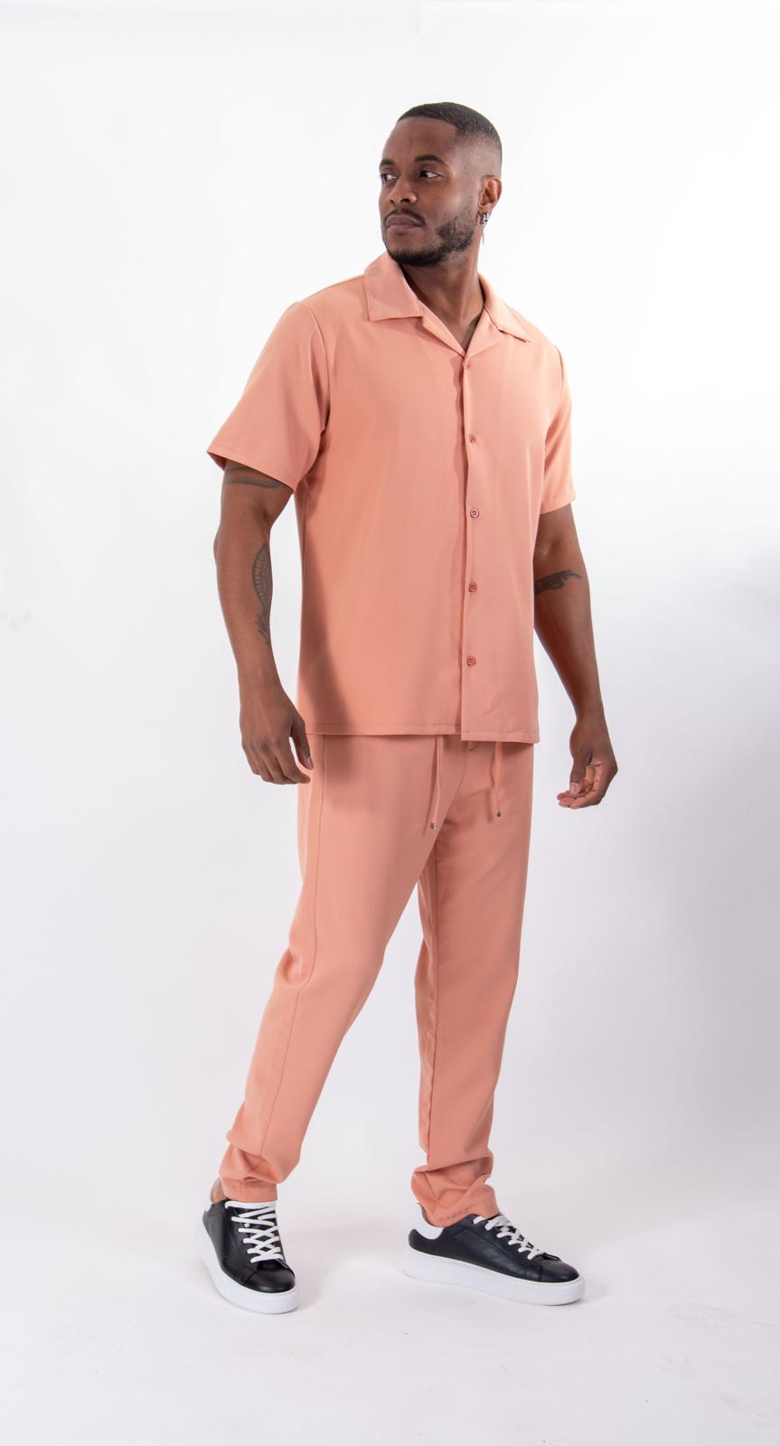 Ensemble Chemise et Pantalon Corail