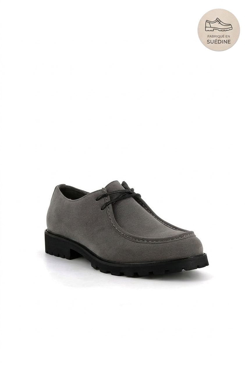 Chaussures derby homme moc-toe semelle chunky