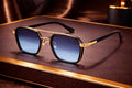 Lunettes de soleil carrées double pont monture mixte bonhommeboutique