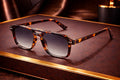 Lunettes de soleil aviateur double pont monture écaille bonhommeboutique