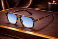 Lunettes de soleil aviateur double pont monture écaille bonhommeboutique
