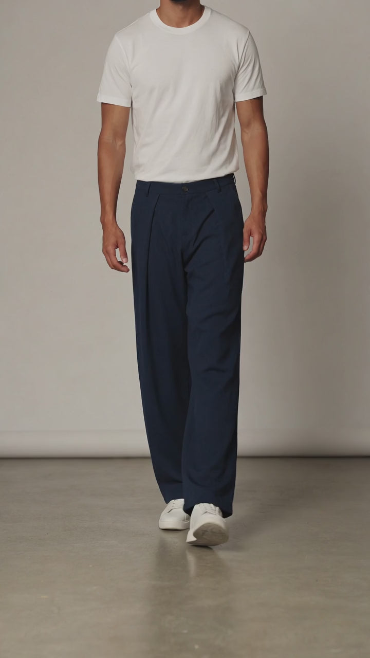 Pantalon Large à Pinces — Coupe Oversize Fluide