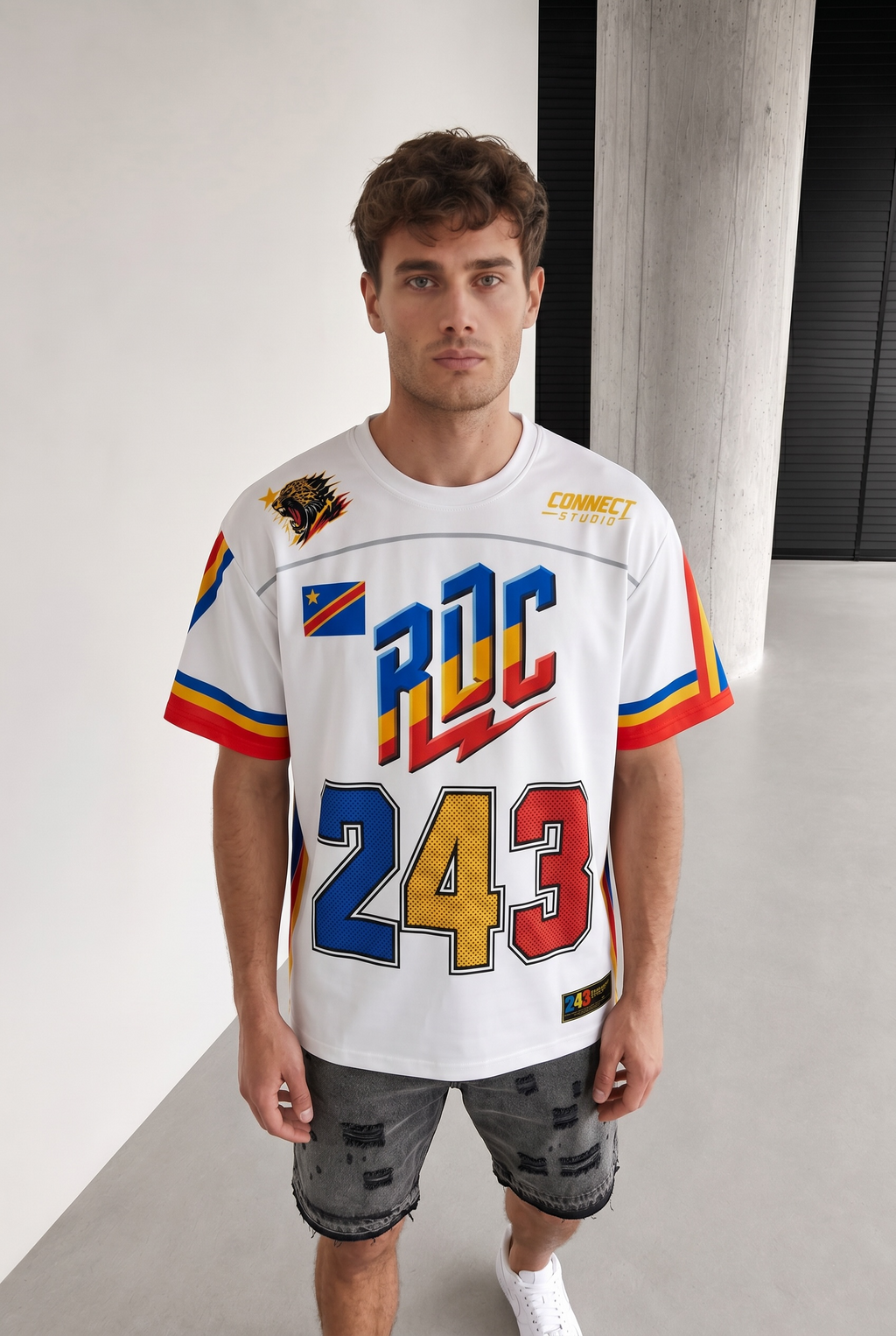 T-shirt Oversize RDC 243 — Les Léopards Edition